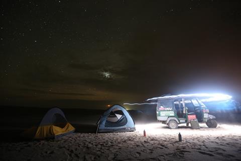 Wild camping in northern Chile